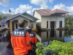 Banjir Masih Genangi Dua Desa di Kubu Raya